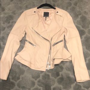 Marissa Webb Pale pink leather jacket